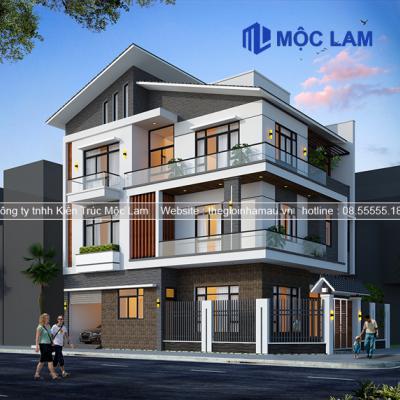 Hồ Sơ Thiết Kế Nhà Lô Góc 3 Tầng