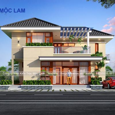 Hồ Sơ Thiết Kế Nhà 2 Tầng mái Nhật