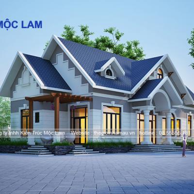 Hồ Sơ Thiết Kế Biệt Thự 1 Tầng Mái 