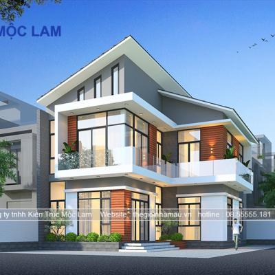 Hồ Sơ Thiết Kế Nhà 2 Tầng Mái Chéo