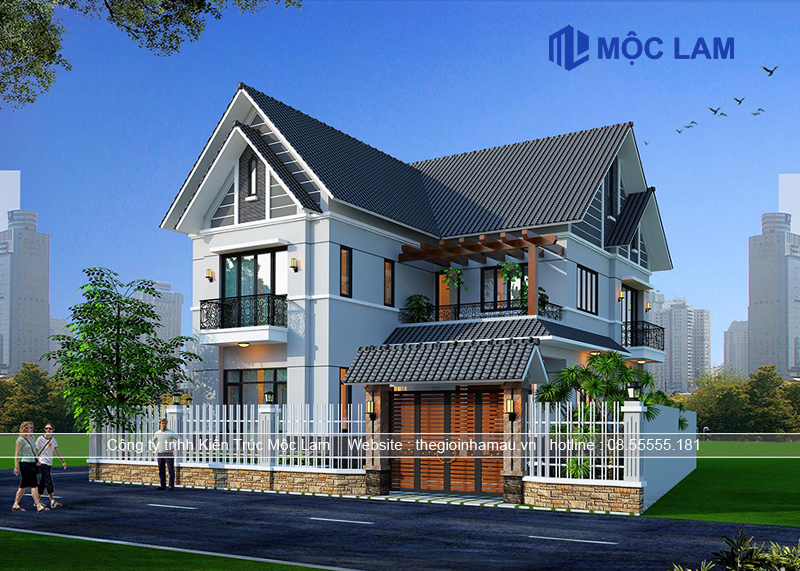 Mẫu Thiết Kế Nhà 2 Tầng Chữ L Đẹp, Hiện Đại 2024