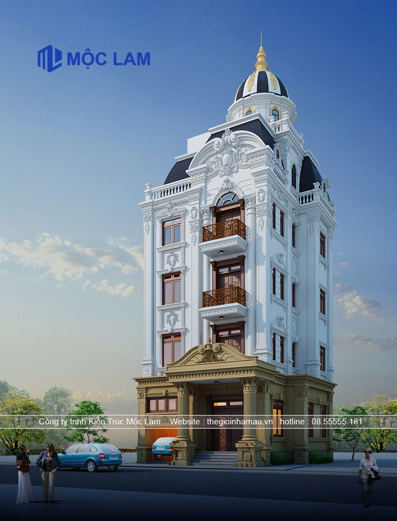 Hồ Sơ Mẫu Thiết Kế Biệt Thự 5 Tầng Đẹp