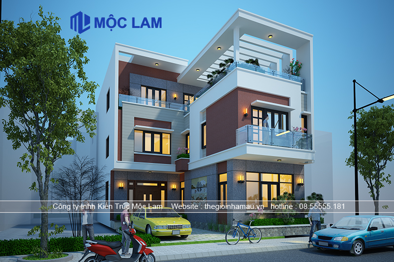Dự án Thiết Kế Mẫu Nhà Phố 3 Tầng Hiện Đại Ở Thanh Hóa