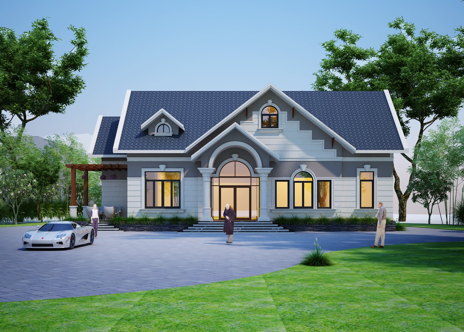 Dự án nhà 1 tầng mái thái xây dựng tại Sơn La