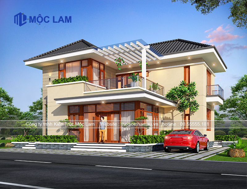 Bán Full Hồ Sơ Thiết Kế Biệt Thự 2 Tấng Mái Nhật