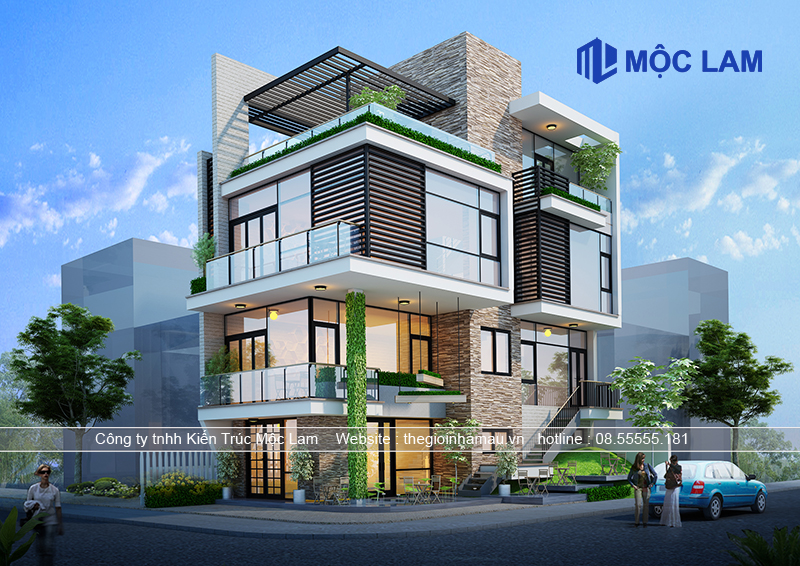 Bán Bản Vẽ Mẫu Biệt Thự 4 Tầng Hiện Đại Siêu Đẹp Full Công Năng 2024