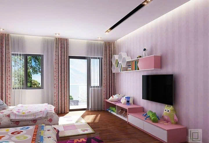 Mẫu Thiết Kế Phòng Ngủ Cực Xinh Cho Bé Gái