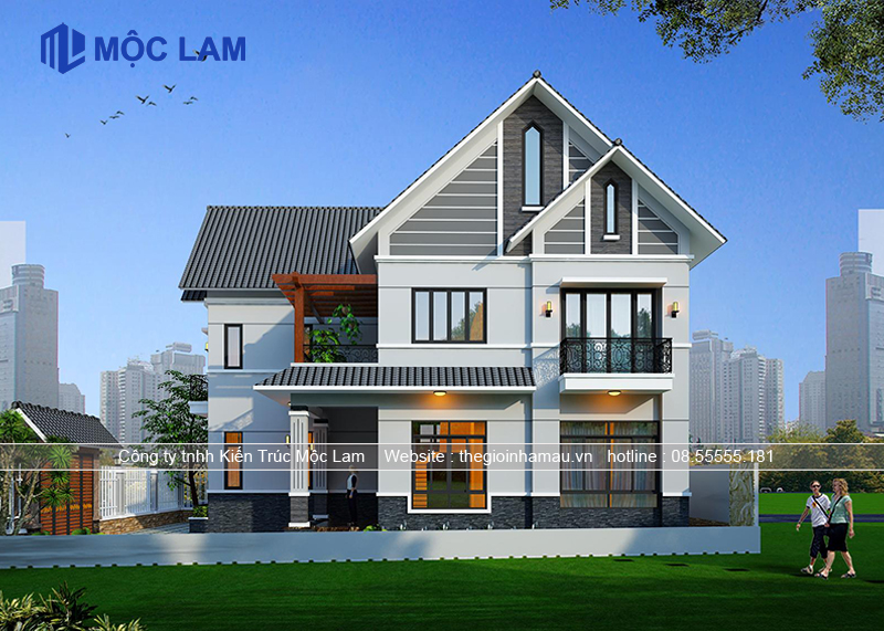 Các mẫu thiết kế nhà 2 tầng đẹp nhất 2025