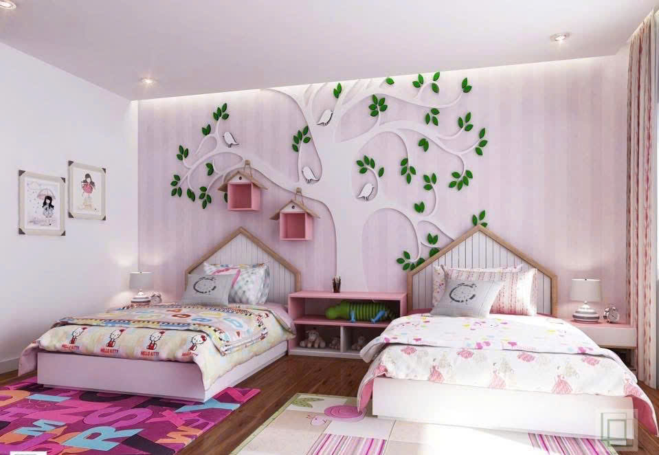 Mẫu phòng ngủ bé gái