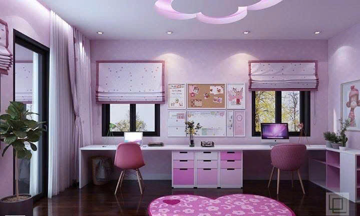 Thiết kế phòng ngủ bé gái