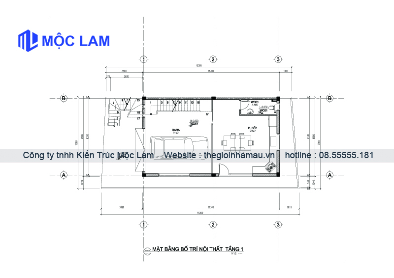 Mặt Bằng Biệt Thự 4 Tầng