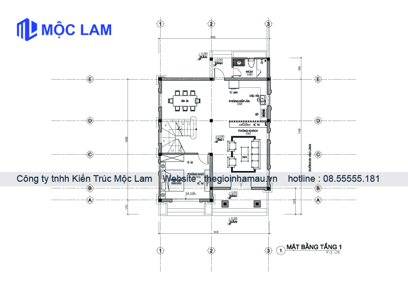 Mẫu Thiết Kế Mặt Bằng Biệt Thự Tân Cổ Điển 3 Tầng Mái Thái