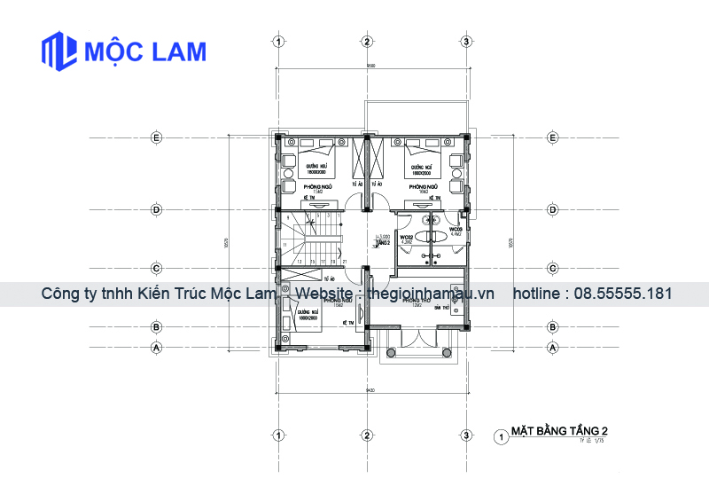 Mẫu Thiết Kế Mặt Bằng Biệt Thự Tân Cổ Điển 3 Tầng Mái Thái