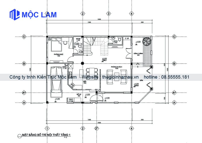 Mẫu Thiết Kế Mặt Bằng Nhà Lô Góc 3 Tầng