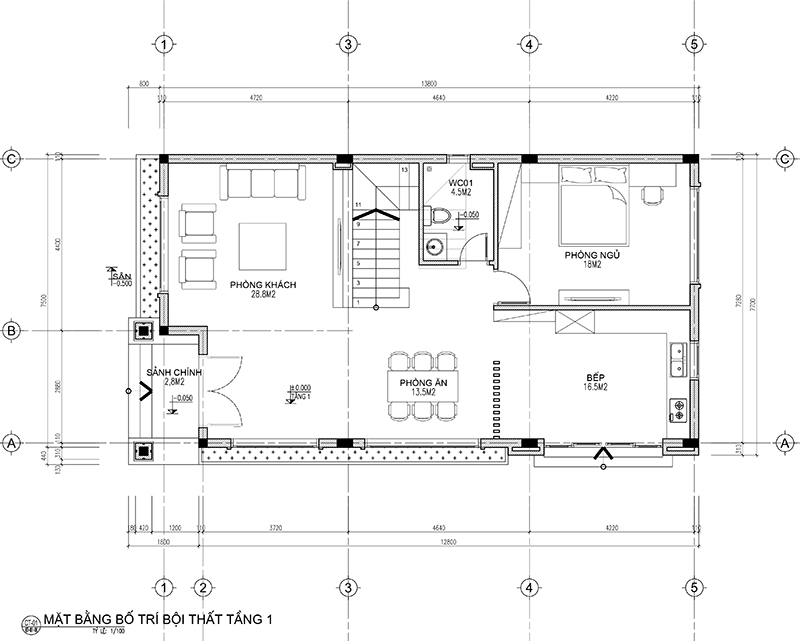 Mẫu Thiết Kế Mặt Bằng Nhà 2 Tầng Mái Thái 100m2