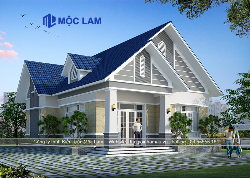 Mẫu Nhà Mái Thái 1 Tầng Đẹp