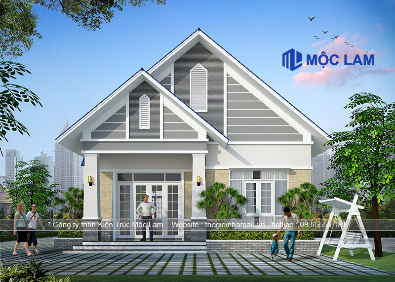 Mẫu Thiết Kế Nhà Mái Thái 1 Tầng Đẹp