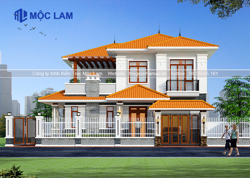 Mẫu biệt thự 2 tầng đẹp