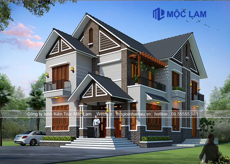 Mẫu Thiết Kế Biệt Thự Mái Thái Kiểu Nhà Vườn