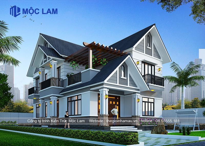 Biệt thự vườn 2 tầng đẹp, sang trọng