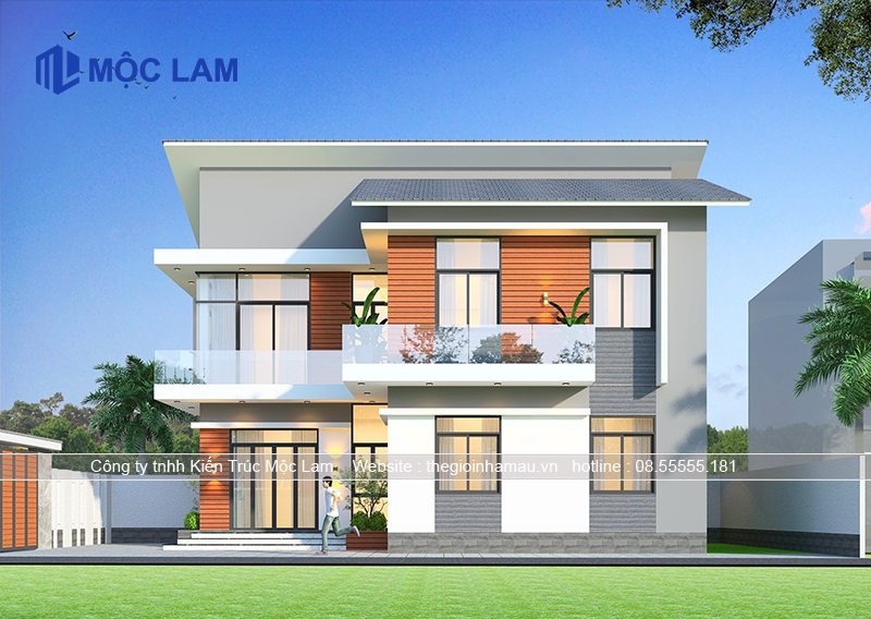Mẫu nhà 2 tầng hiện đại