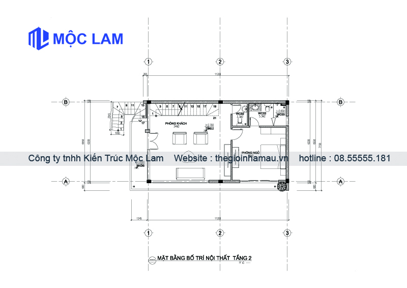 Mặt Bằng Biệt Thự 4 Tầng Hiện Đại