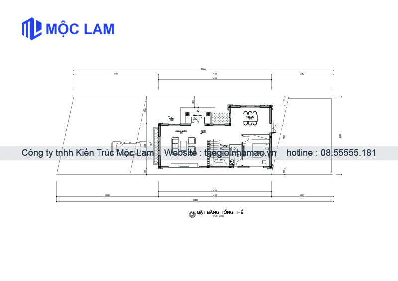 Mẫu Thiết Kế Mặt Bằng Nhà 2 Tầng Mái Thái 96m2