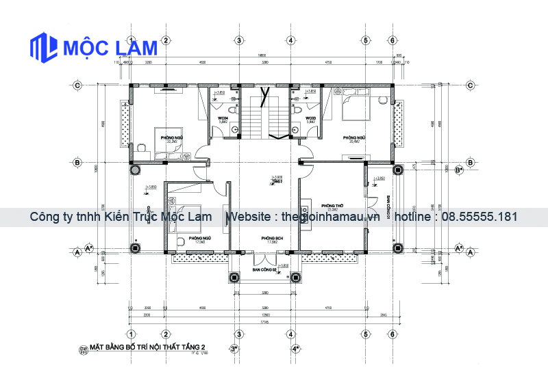 Mẫu Thiết Kế Mặt Bằng Nhà 2 Tầng Tân Cổ Điển Mái Nhật