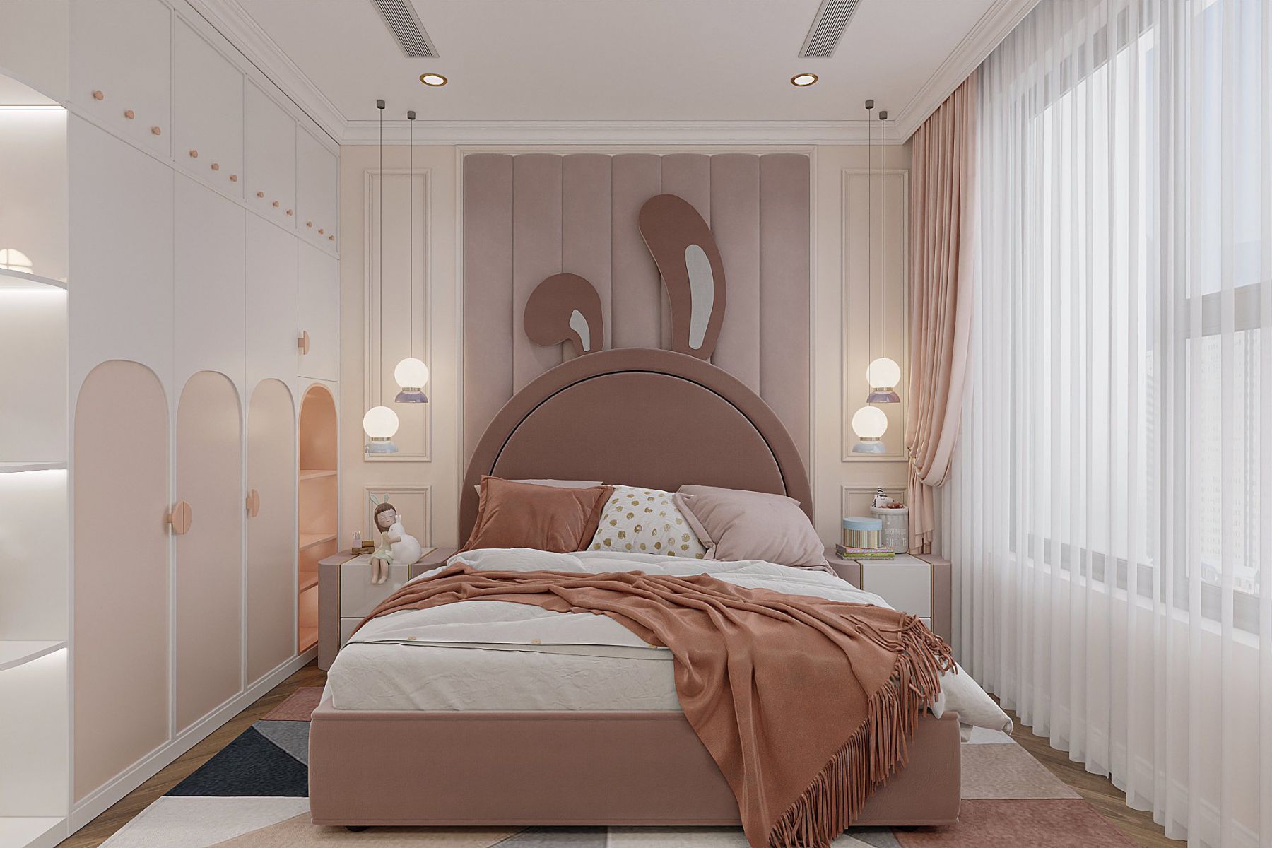 Mẫu thiết kế phòng ngủ đáng yêu