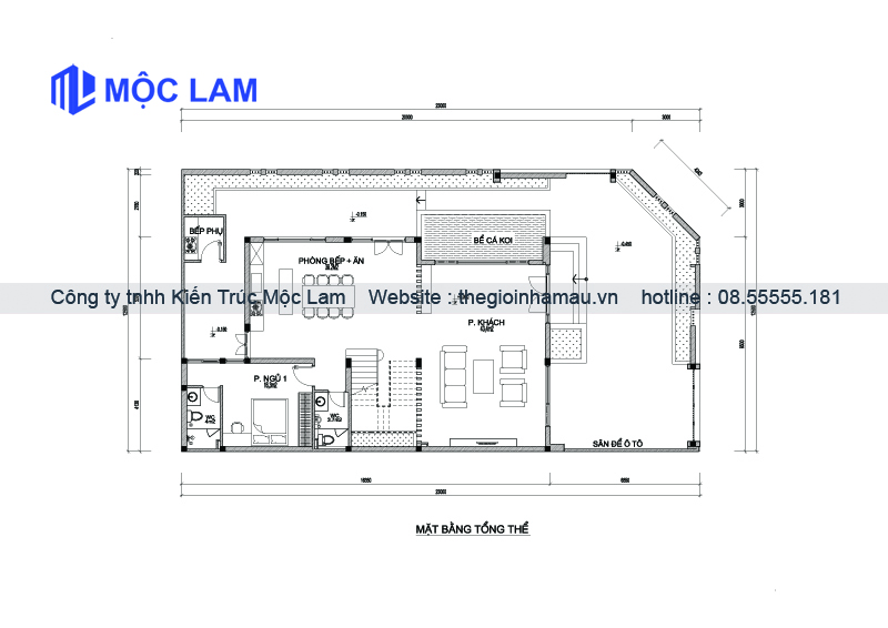 Mẫu Thiết Kế Mặt Bằng Biệt Thự 3 Tầng Hiện Đại Đẹp