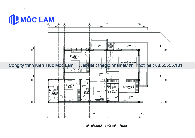 Mẫu Thiết Kế Mặt Bằng Biệt Thự 3 Tầng Hiện Đại Đẹp