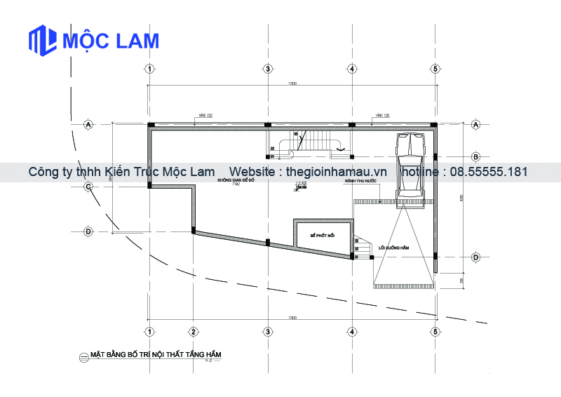 Mặt Bằng Tầng Bán Hầm