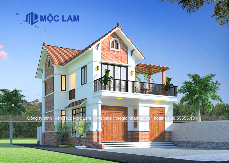 Mẫu thiết kế nhà 2 tầng 90m2