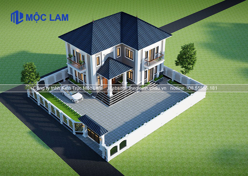 Mẫu Thiết Kế Nhà 2 Tầng Mái Nhật