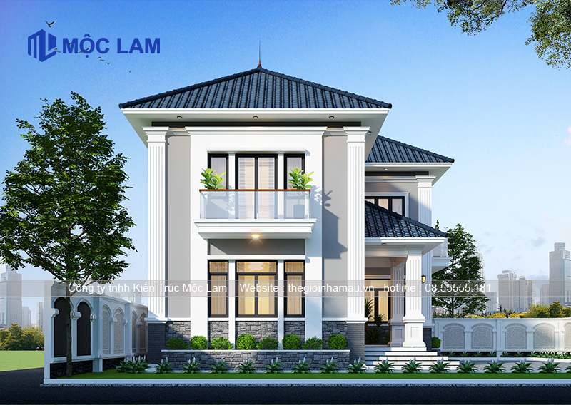 Mẫu Thiết Kế Nhà 2 Tầng Mái Nhật