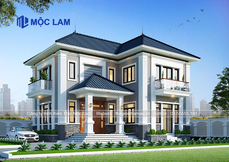 Mẫu Thiết Kế Nhà 2 Tầng Mái Nhật