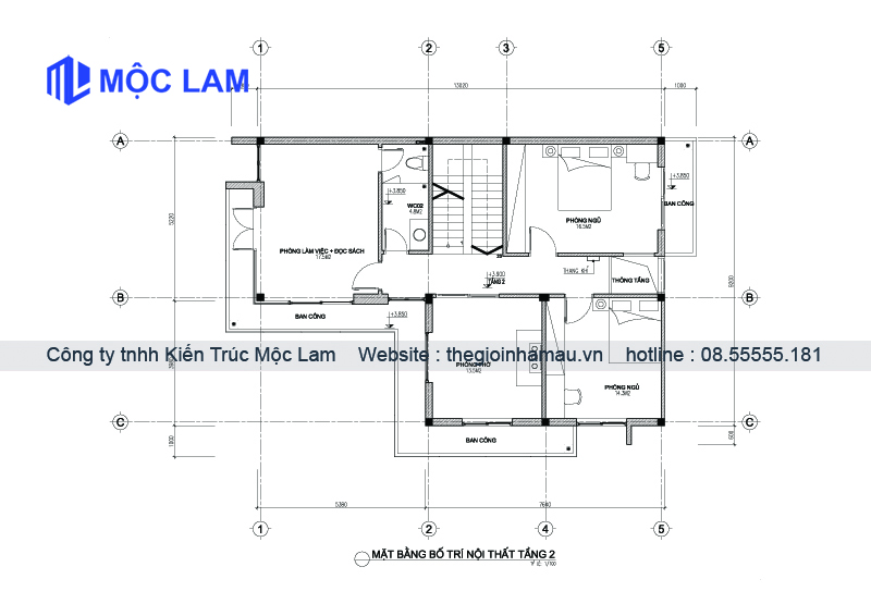 Mẫu Thiết Kế Mặt Bằng Nhà 2 Tầng Hiện Đại