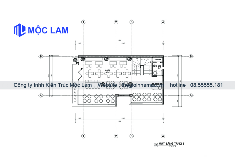 Mẫu Thiết Kế Mặt Bằng Biệt Thự Lô Góc 4 Tầng Hiện Đại