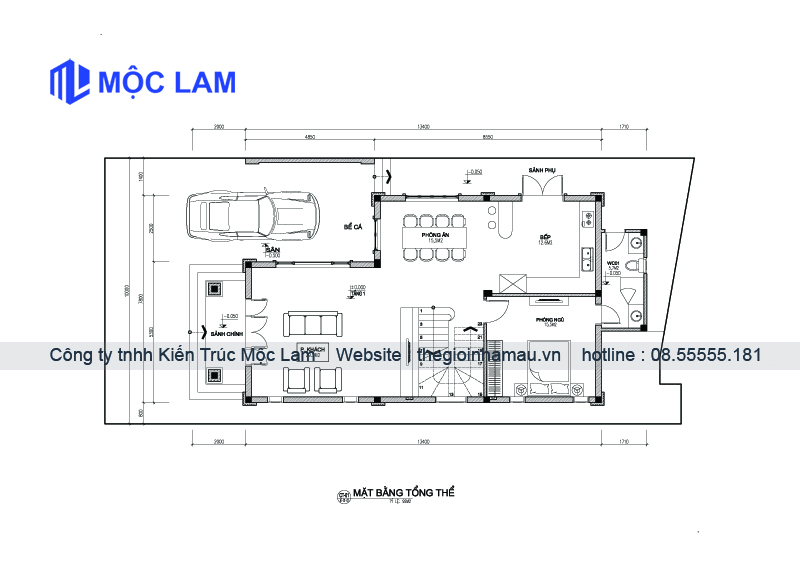 Mẫu Thiết Kế Mặt Bằng Nhà 2 Tầng 100m2